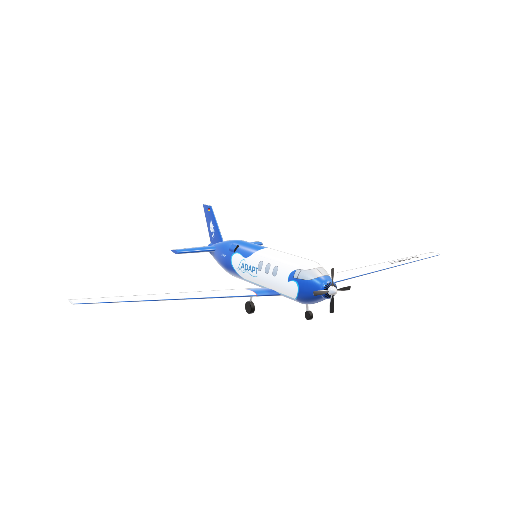 ADAPT high-aspect-ratio configuration with a nose-mounted propeller