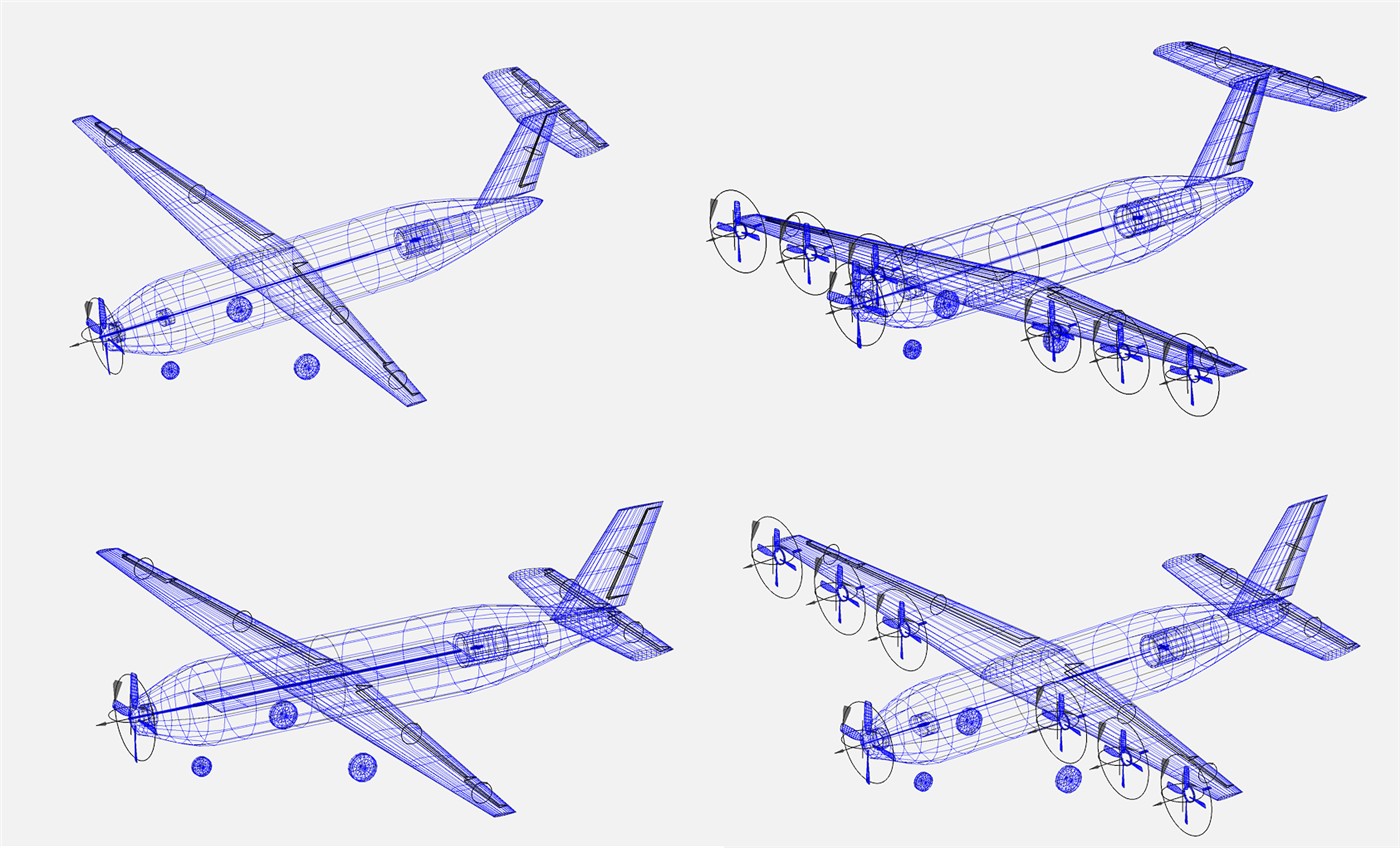 ADAPT Aircraft Configuration Variants (OpenVSP)