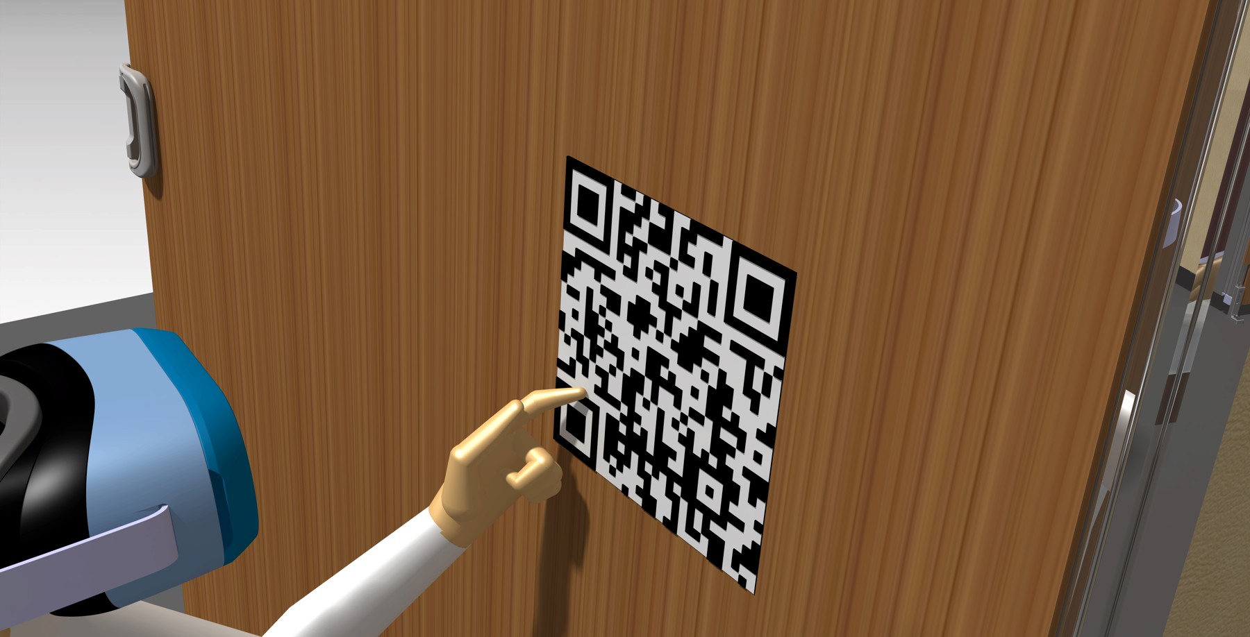 Physical QR Marker on the Cabin Monument